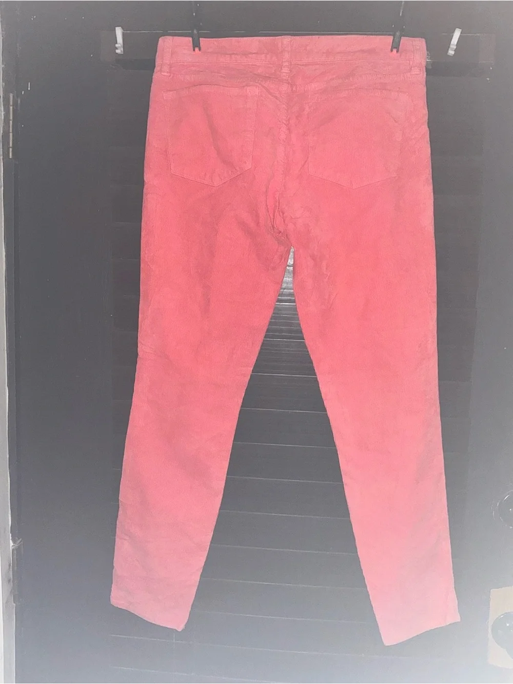 Coral Preppy Summer  silhouette Causal Corduroy Toothpick Ankle JCrew 28/6